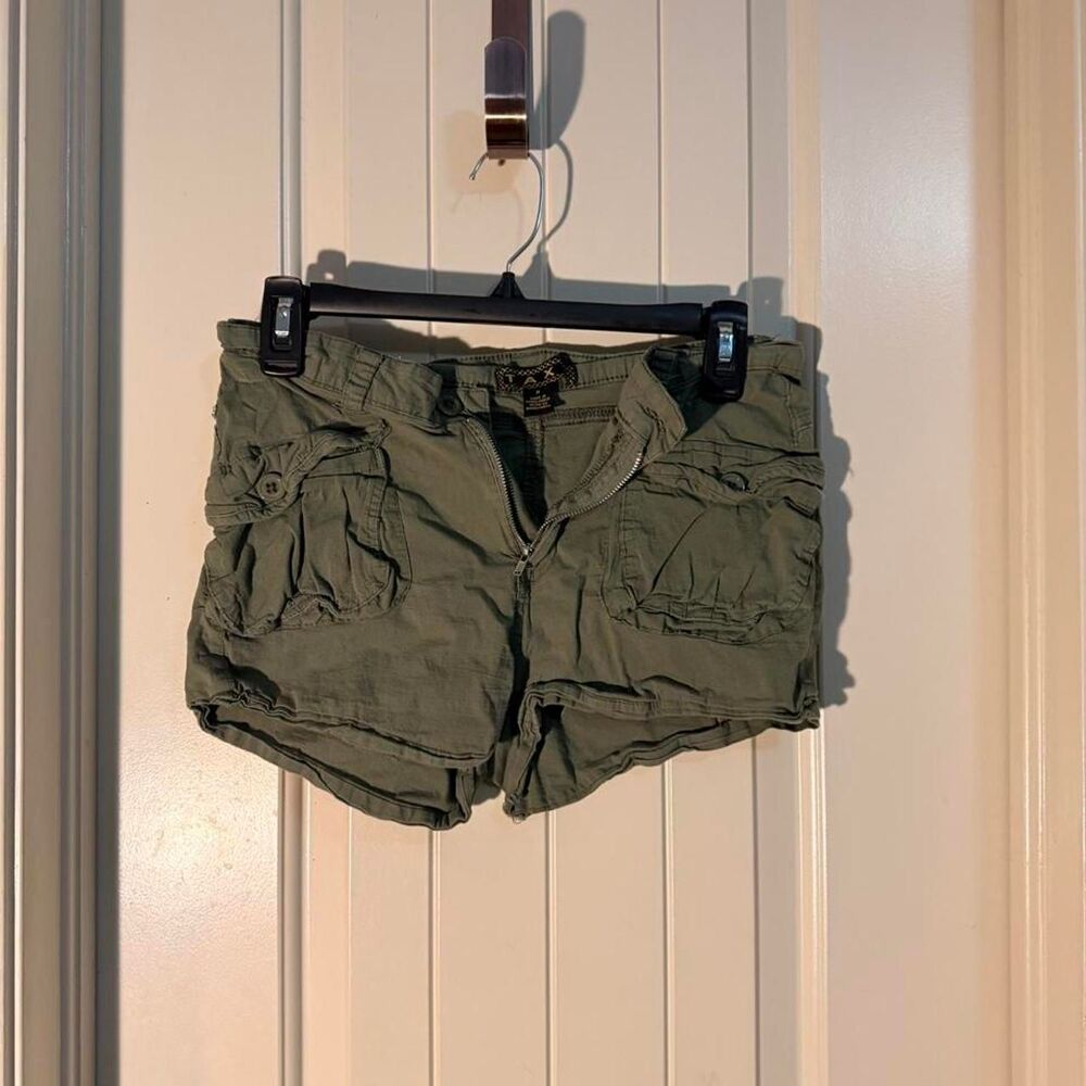 Women's Green and Khaki Shorts